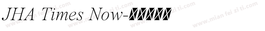 JHA Times Now字体转换